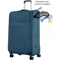 Чемодан-спиннер 4 ROADS 6310-L 77 см (темный петролеум)