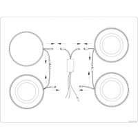 Припотолочная люстра Ambrella light FA8866/3 WH