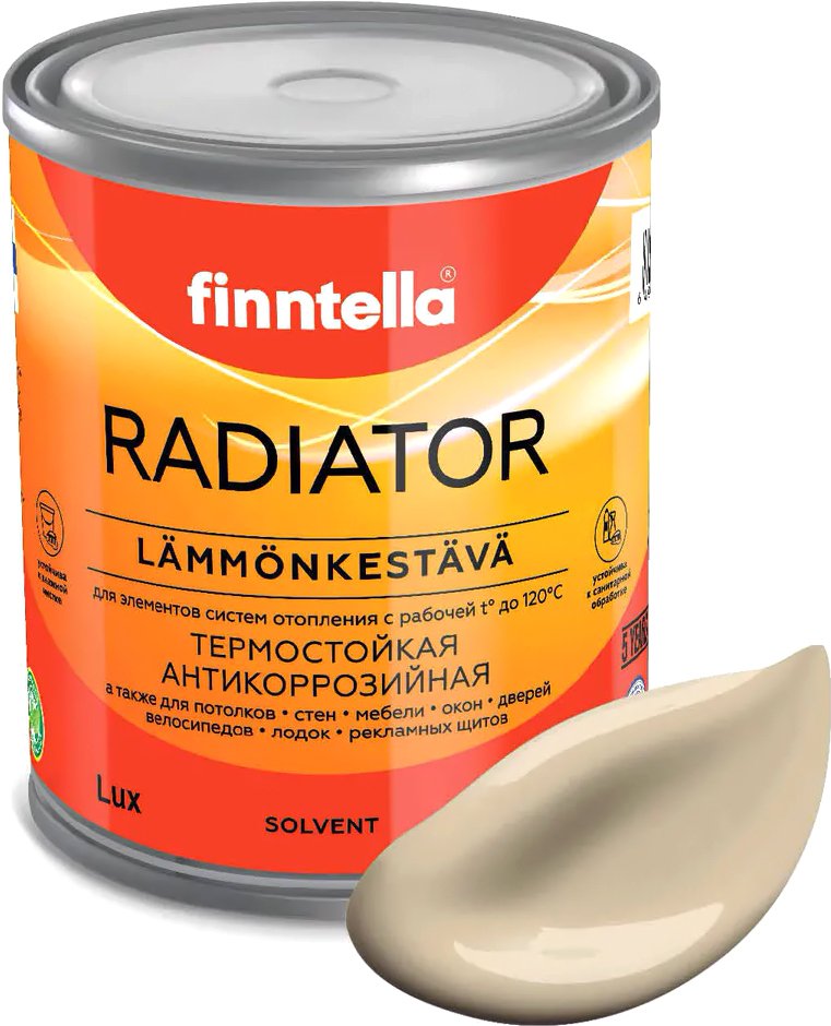 

Краска Finntella Radiator Vanilja F-19-1-1-FL098 0.9 л (бежевый)
