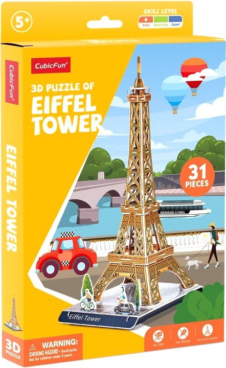 

Конструктор CubicFun Эйфелева башня E1624h (31 эл)