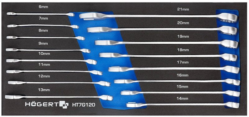 

Набор ключей Hoegert Technik HT7G120-1 (16 предметов)
