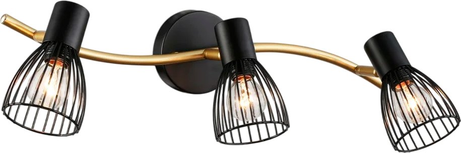Спот Ambrella light TR8661/3 BK/GD (черный/золото)