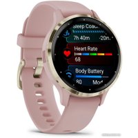 Умные часы Garmin Venu 3S (розовый, с силиконовым ремешком)