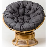 Кресло Calamus Rotan Papasan 23/01B (мед/серый)