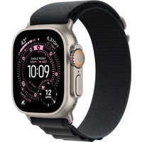 Умные часы Apple Watch Ultra 3 LTE 49 мм (титановый корпус, природный/черный, текстильный ремешок размера S)