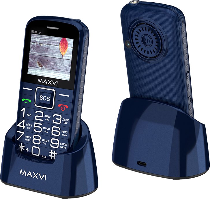 

Телефон Maxvi B5ds up (темно-синий)