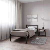 Кровать Князев Мебель Калабрия 1 КЛ1.80.200.Ч (черный муар)