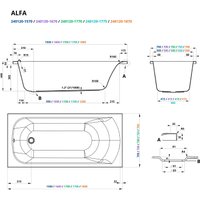 Ванна Roxen Alfa 240120-1775