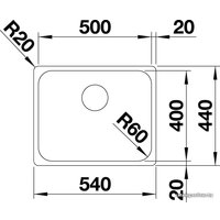 Кухонная мойка Blanco Supra 500-IF 523361