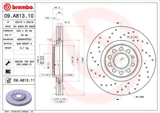 

Brembo 09A81311