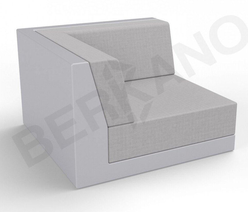

Кресло Berkano Quarter modular с подушками 250_017_21 (серый/серый)