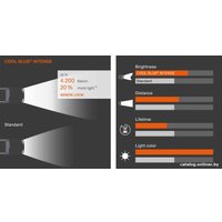 Галогенная лампа Osram H7 Cool Blue Intense 2шт [64210CBI-HCB]