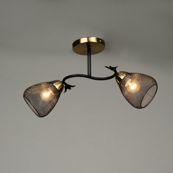 Подвесная люстра BayerLux Дассе 10385903 (черный/бронза)