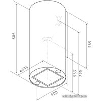 Кухонная вытяжка Jetair Pipe BL/A/43 PRF0099229A