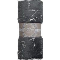 Плед Tex Republic Shick Мрамор лазер 150x200 см 93429 (серебристый/серый)