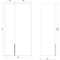  Дабер Шкаф 022 Ш22.0.0.4Ч (серый/черный)