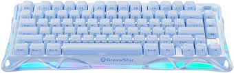 Клавиатура Gravastar Mercury K1 Special Edition Ice Blue (GravaStar x Kailh Cherry Pink)