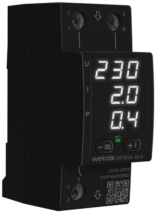 

Реле напряжения Welrok VIP-63 bk (черный)