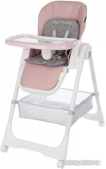 Высокий стульчик Martin Noir Tody Lux (coral pink) 0+