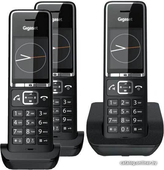 Радиотелефон Gigaset Comfort 550 Trio (черный)