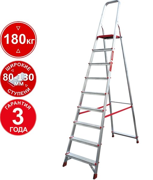 

Лестница-стремянка Новая высота NV 3112 (9 ступеней)