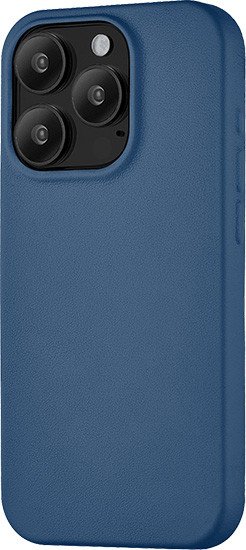 

Чехол для телефона uBear Capital Leather для iPhone 15 Pro (темно-синий)