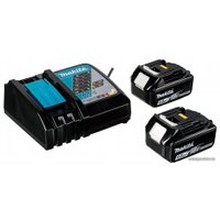 Угловая шлифмашина Makita DGA513RTJ (с 2-мя АКБ)