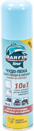 Средство для стекла и зеркал Barfin Чудо-пена с ароматом лайм-мята (300 мл)