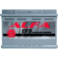 Автомобильный аккумулятор ALFA EFB 77 R+ (77 А·ч) в Витебске