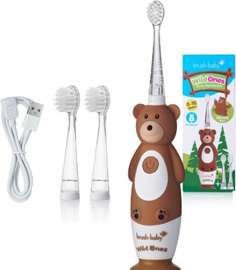 Электрическая зубная щетка Brush-Baby WildOnes Bear