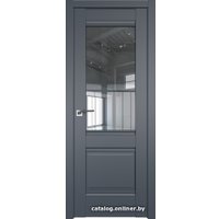 Межкомнатная дверь ProfilDoors Классика 2U L 70x200 (антрацит/прозрачное)