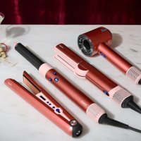 Фен Dyson HD16 Supersonic Nural Straight+Wavy (с переходником на евровилку, клубнично-бронзовый/розовый румянец)