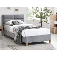 Кровать Signal Sierra Velvet tap. 150 90х200 (серый/дуб)