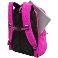 Школьный рюкзак Grizzly RG-367-2 (черный/розовый)