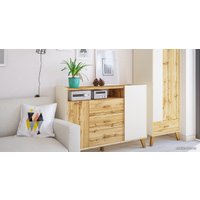 Тумба Неман мебель Сканди МН-036-03 (дуб вотан-белый)