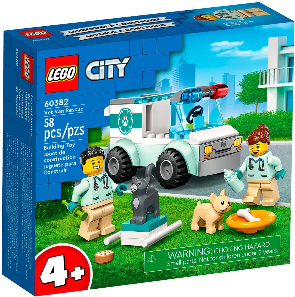 

Конструктор LEGO City 60382 Ветеринарный фургон