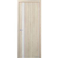 Межкомнатная дверь Юркас Stark ST12 ДО 80x200 (капучино/зеркало матовое с рис.)