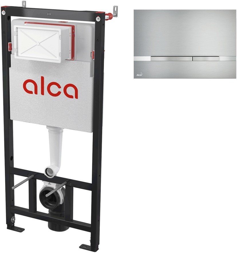 

Инсталляция для унитаза Alcaplast Alca AM101/1120 + кнопка Stripe