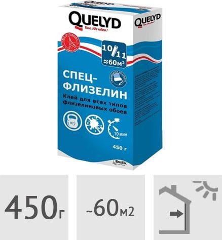 

Клей для винила Quelyd Спец-флизелин (450 г)