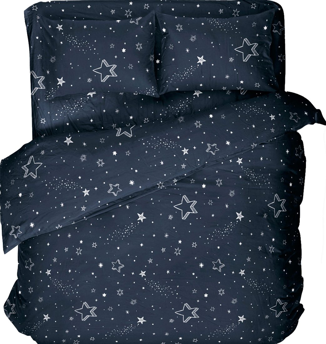 

2-спальный комплект постельного белья Samsara Night Blue 200-14 175x215 (2-спальный)