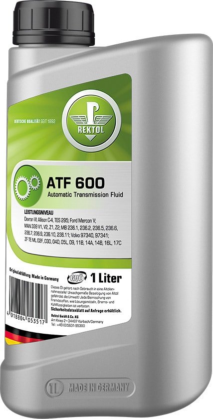 

Трансмиссионное масло Rektol ATF 600 1л
