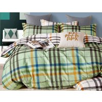 Евро комплект постельного белья Cleo Сатин Евро SK-31/0072