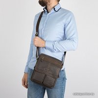 Сумка через плечо Poshete 196-3143-YB42-DBW (коричневый)