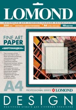 

Фотобумага Lomond Tartan A4 200 г/кв.м. 10 листов (0921041)