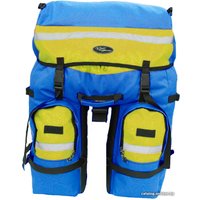 Велосумка Турлан Мустанг-70 л (синий/желтый)