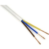 Провод силовой ВЭКЗ ПВС 3x1 (белый)