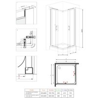 Душевой уголок Deante KYC 441K + KTC 041B