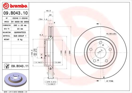 

Brembo 09B04310