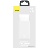 Внешний аккумулятор Baseus Bipow Fast Charge Power Bank 20W 20000mAh (белый)