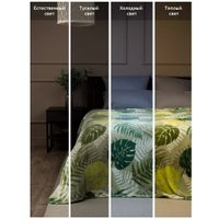 Плед Tex Republic Absolute Монстера и папоротник Фланель 150x200 35343 (зеленый) в Солигорске